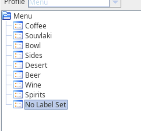 Creating Menu Sections